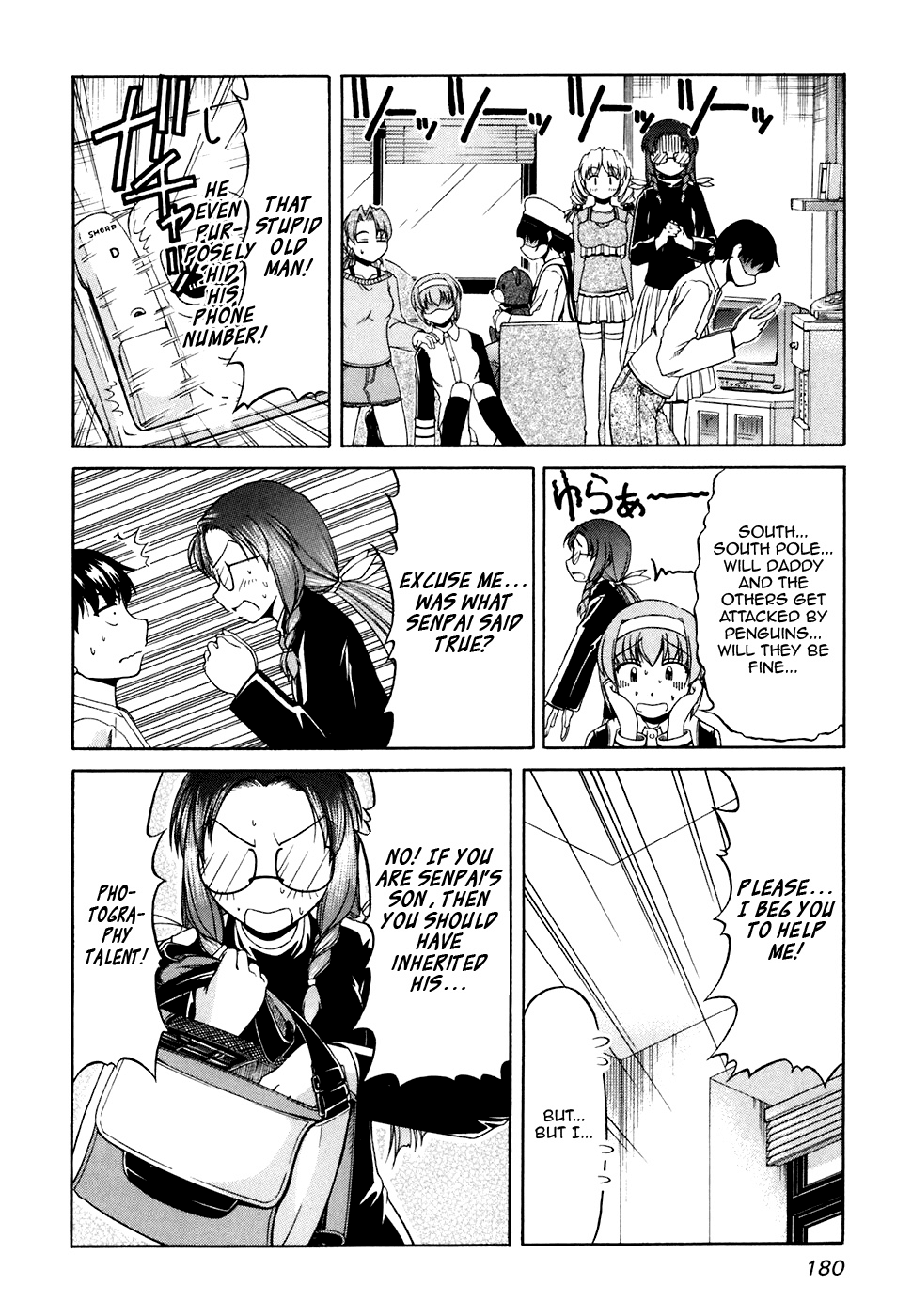 Tona-Gura! Chapter 35 page 10 - Chapter 35: Father, Female Junior, Glasses and Forehead