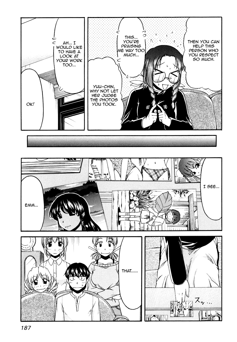Tona-Gura! Chapter 35 page 17 - Chapter 35: Father, Female Junior, Glasses and Forehead