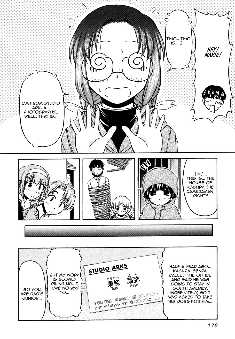 Tona-Gura! Chapter 35 page 6 - Chapter 35: Father, Female Junior, Glasses and Forehead