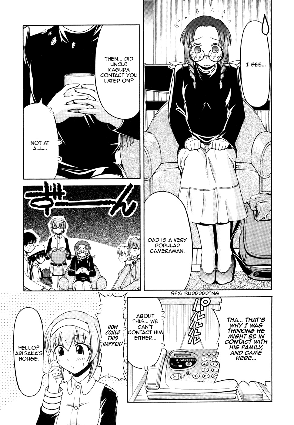 Tona-Gura! Chapter 35 page 7 - Chapter 35: Father, Female Junior, Glasses and Forehead
