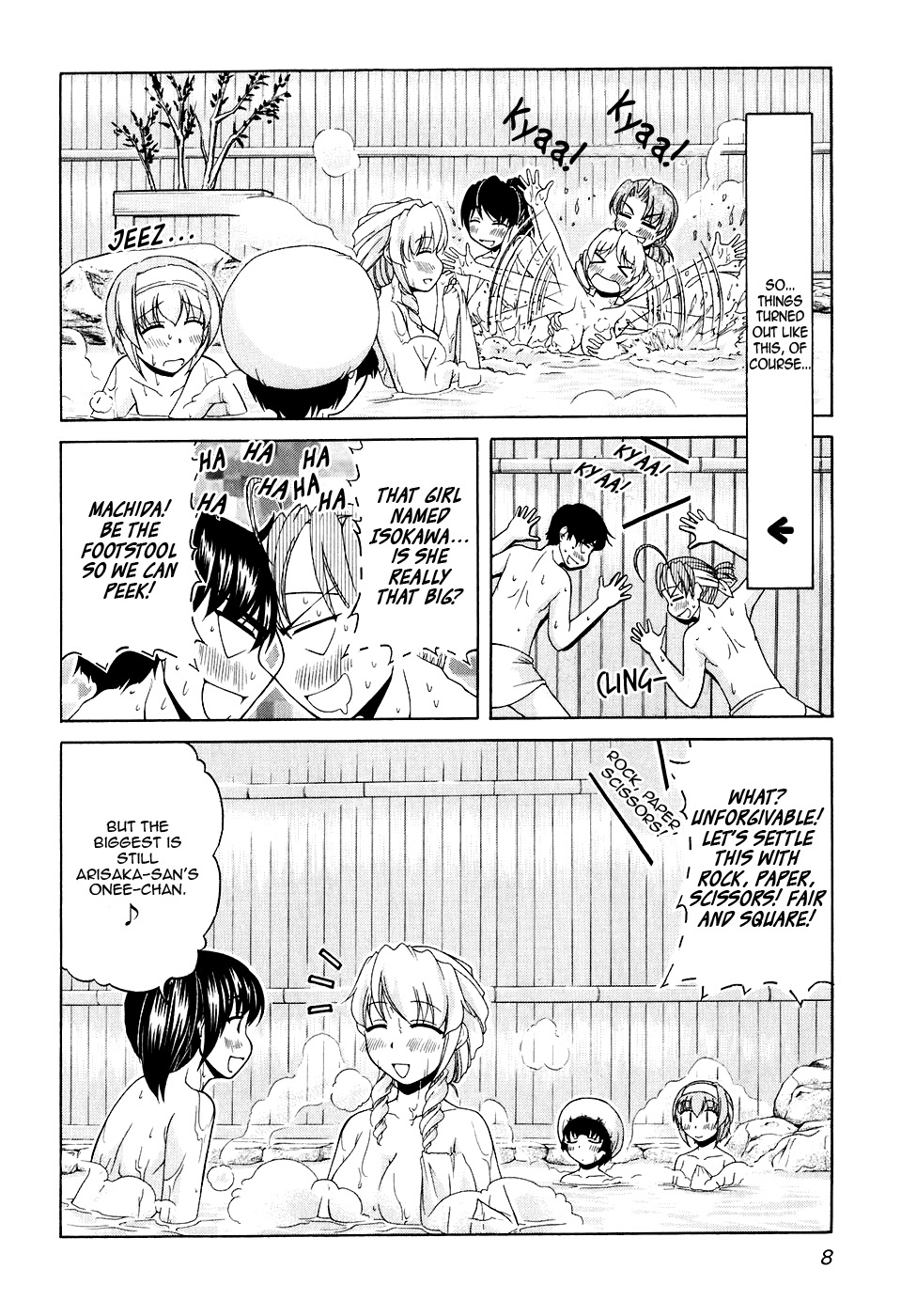 Tona-Gura! Chapter 42 page 14 - Chapter 42: Getting Intimate in the Hot Spring