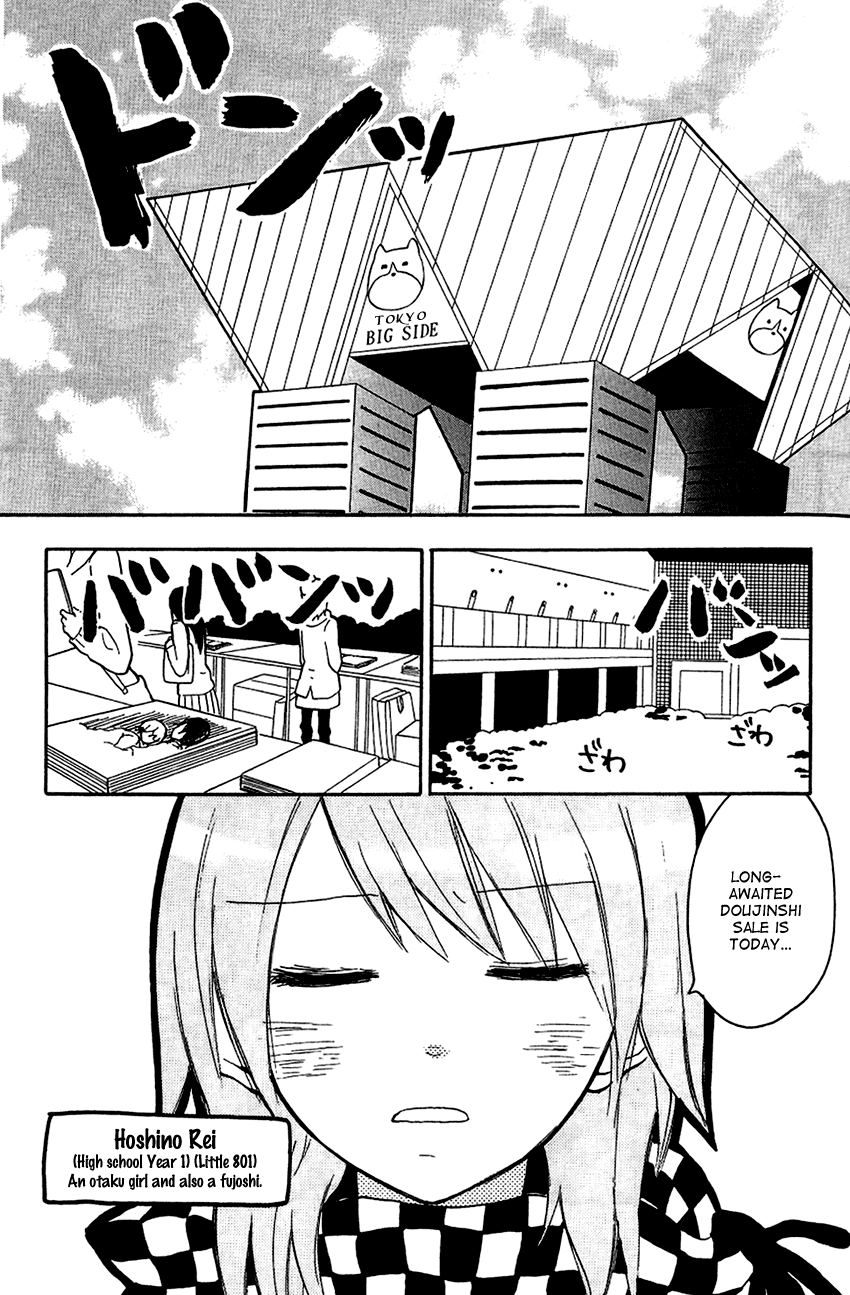 Tonari no 801-chan - Fujoshiteki Koukou Seikatsu Chapter 3 page 3 - Chapter 3: The Fujoshi Who Shouts YAOI at the Exhibition Center