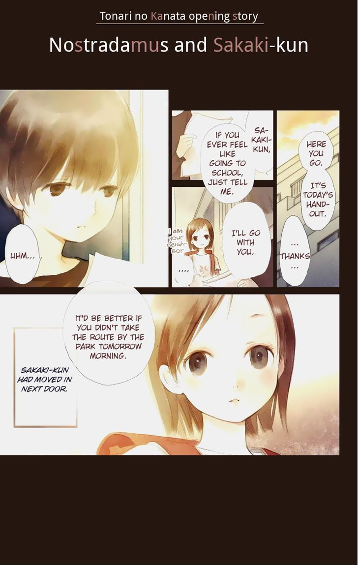 Tonari no Kanata Chapter 2 page 3 - Chapter 2 : Nostradamus to Sakaki-kun