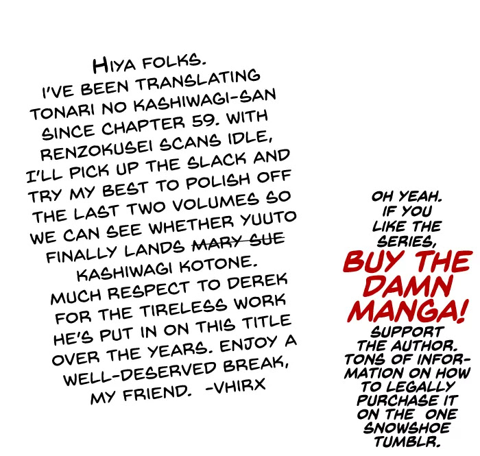 Tonari no Kashiwagi-san Chapter 71 page 4 - Chapter 71