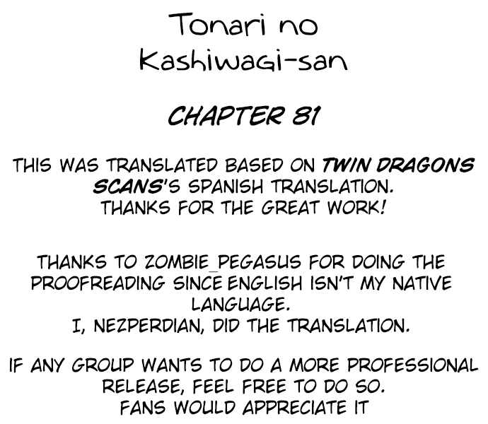 Tonari no Kashiwagi-san Chapter 81 page 25 - Chapter 81