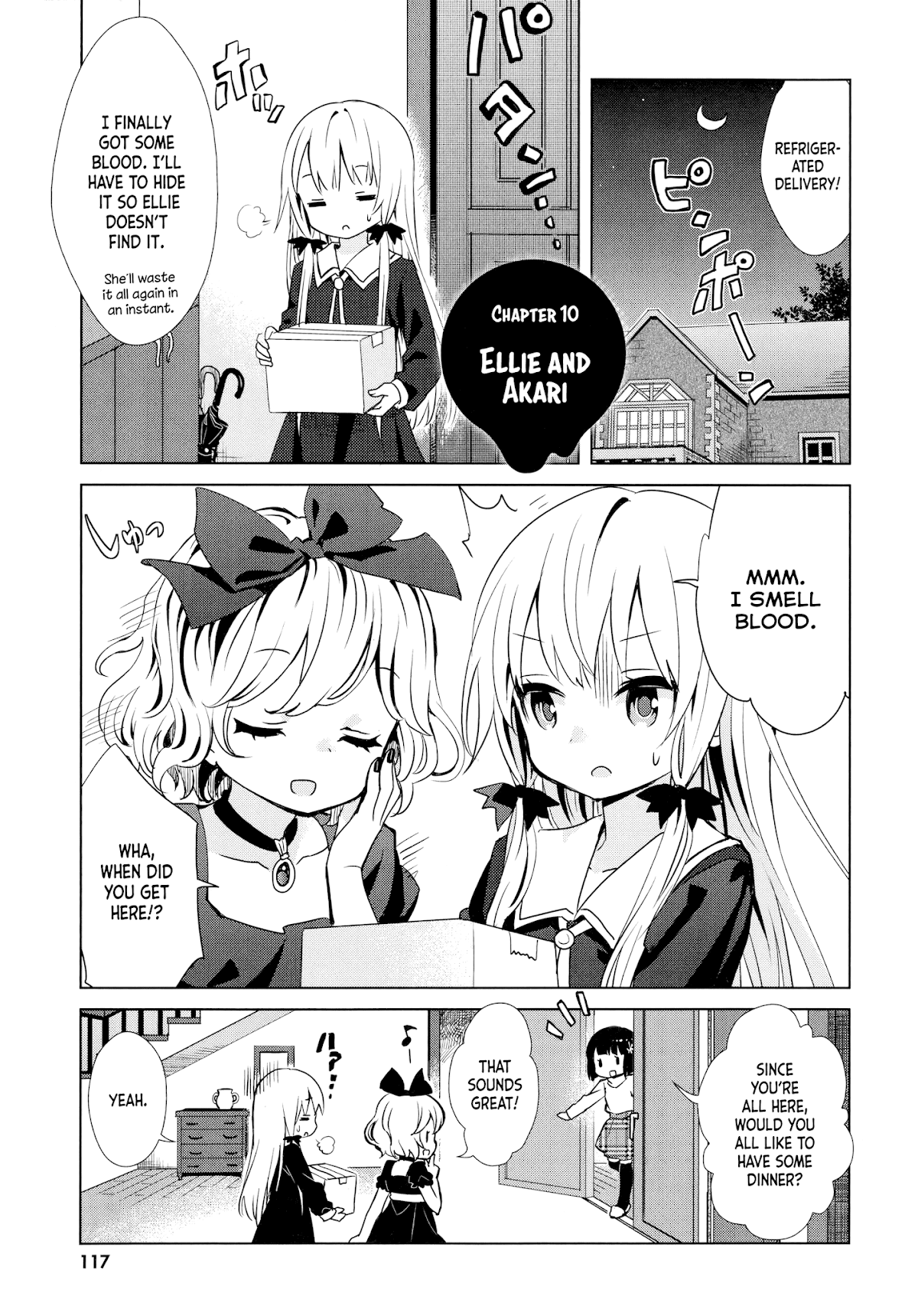 Tonari no Kyuuketsuki-san Chapter 10 page 1 - Chapter 10: Ellie and Akari