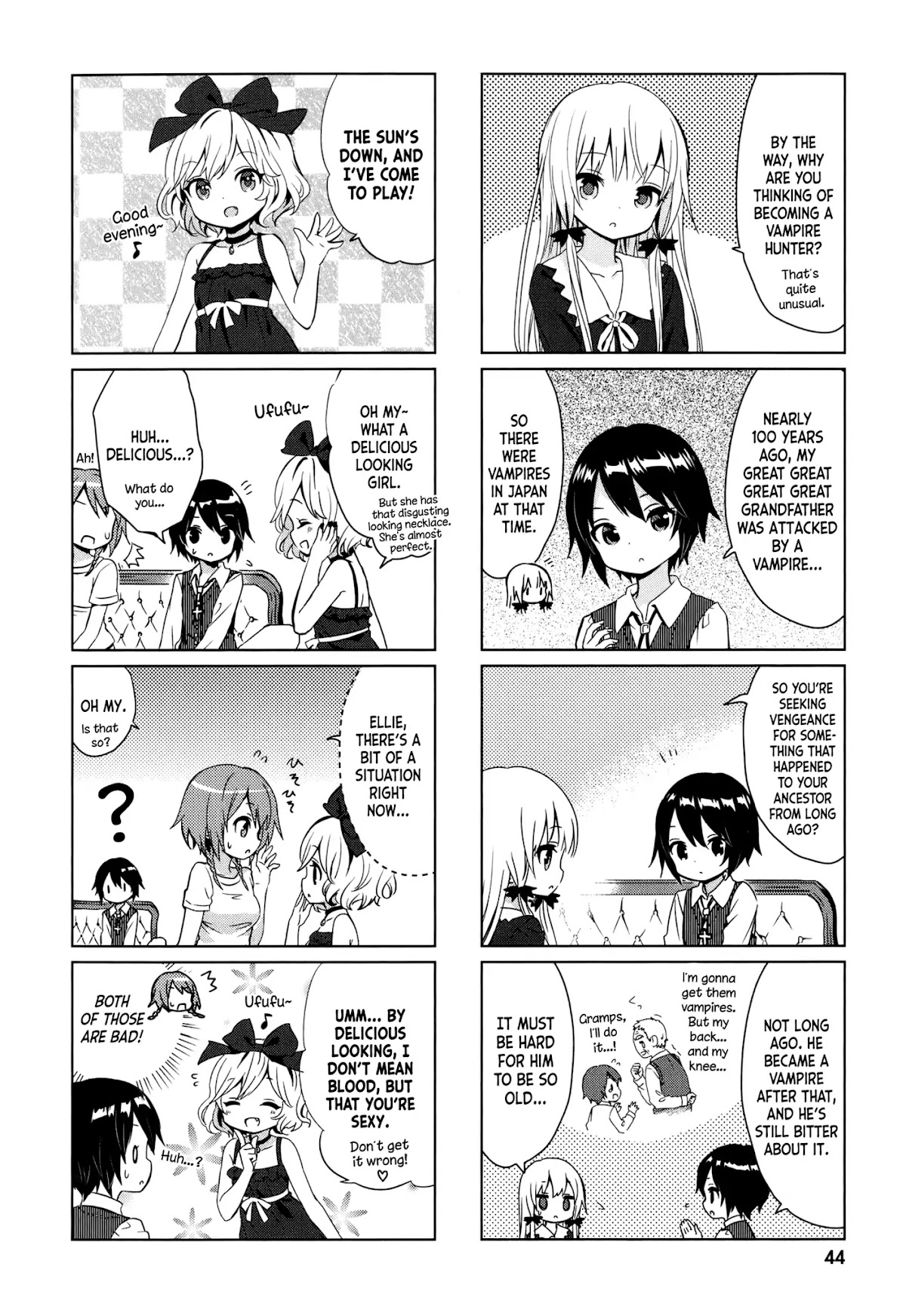 Tonari no Kyuuketsuki-san Chapter 15 page 4 - Chapter 15: The vampire vs. the vampire hunter