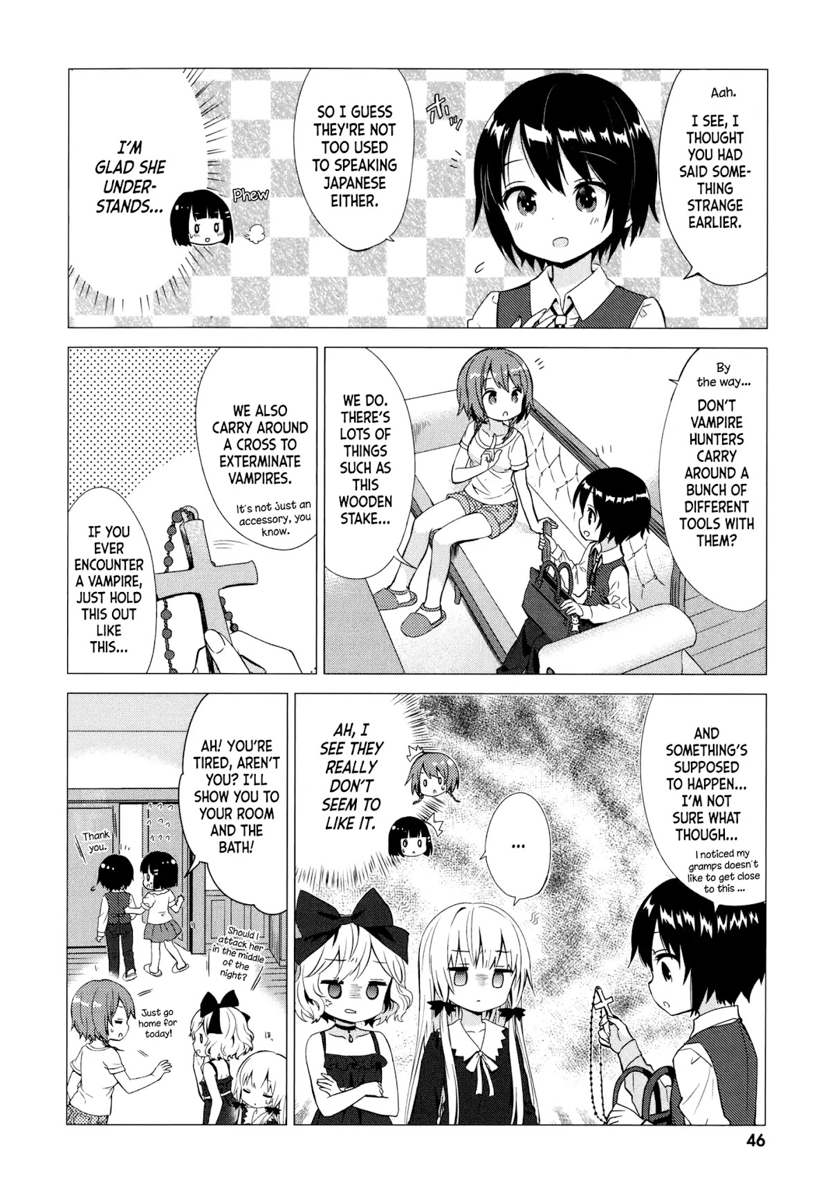 Tonari no Kyuuketsuki-san Chapter 15 page 6 - Chapter 15: The vampire vs. the vampire hunter