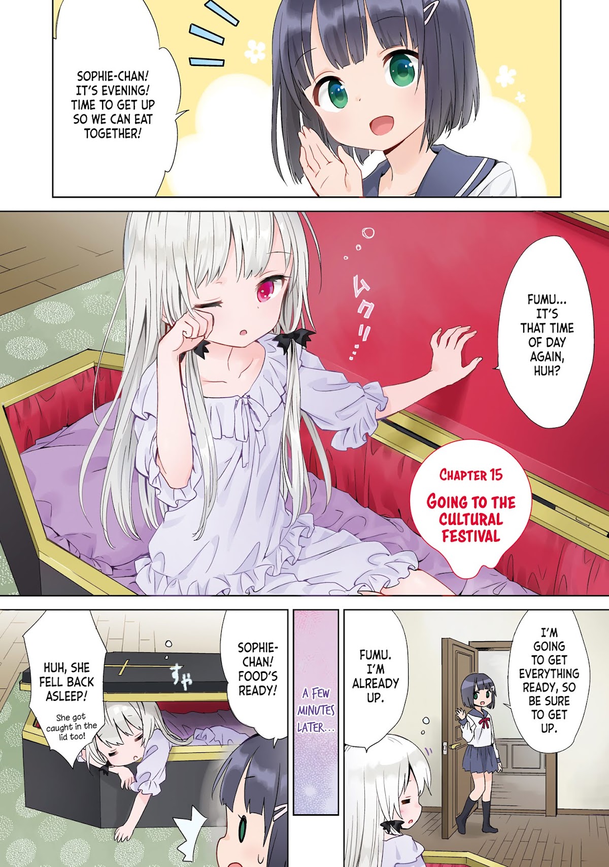 Tonari no Kyuuketsuki-san Chapter 16 page 1 - Chapter 16: Going to the cultural festival