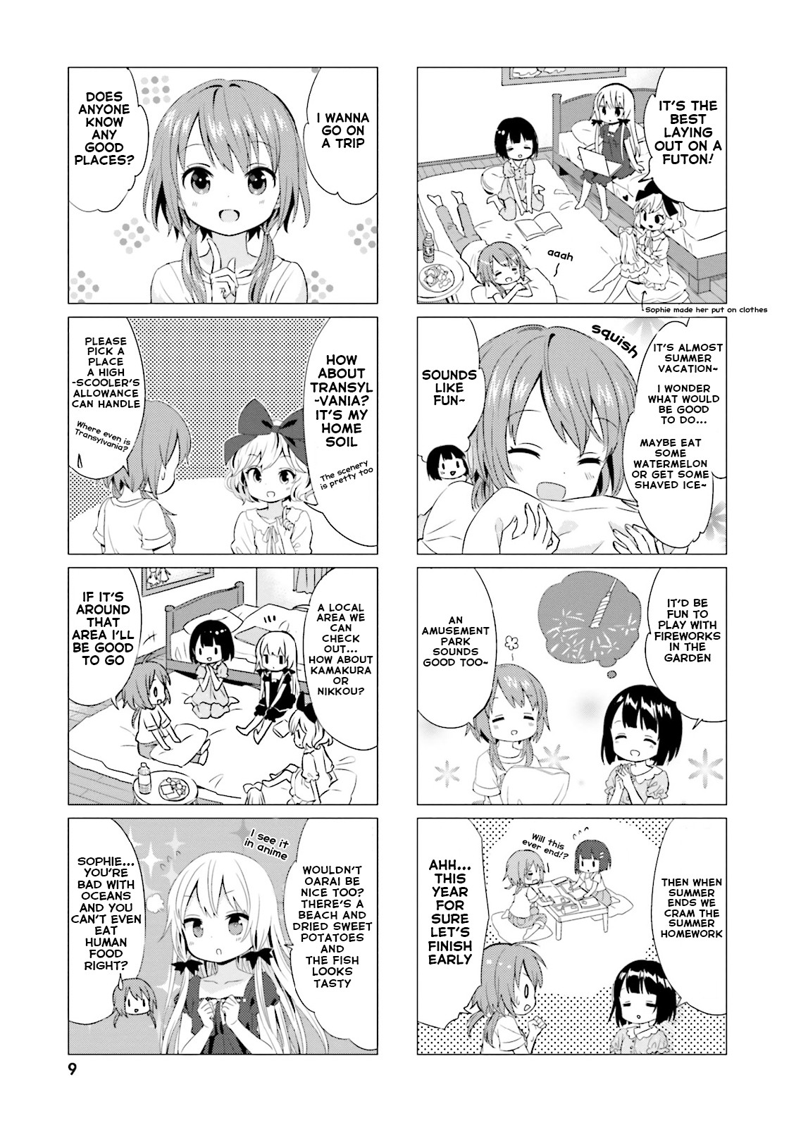 Tonari no Kyuuketsuki-san Chapter 23 page 9 - Chapter 23: Vampires and Pajama Parties