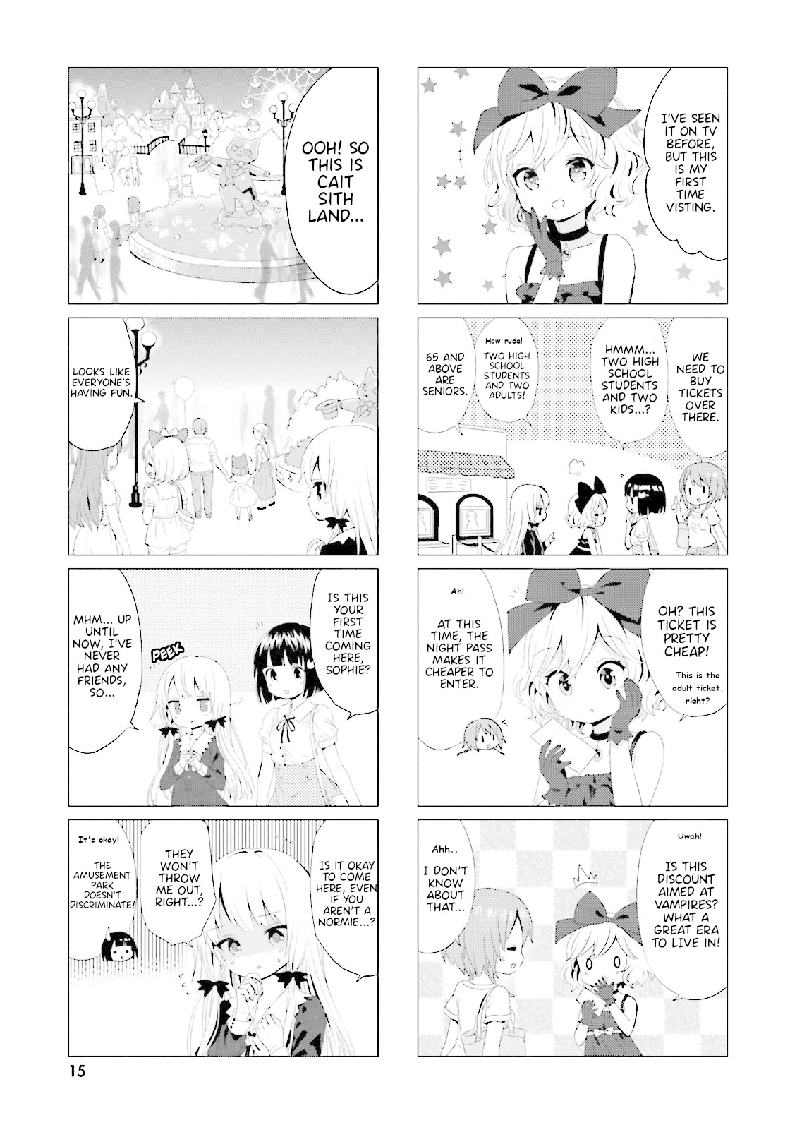 Tonari no Kyuuketsuki-san Chapter 24 page 3 - Chapter 24: Nighttime Amusement Park