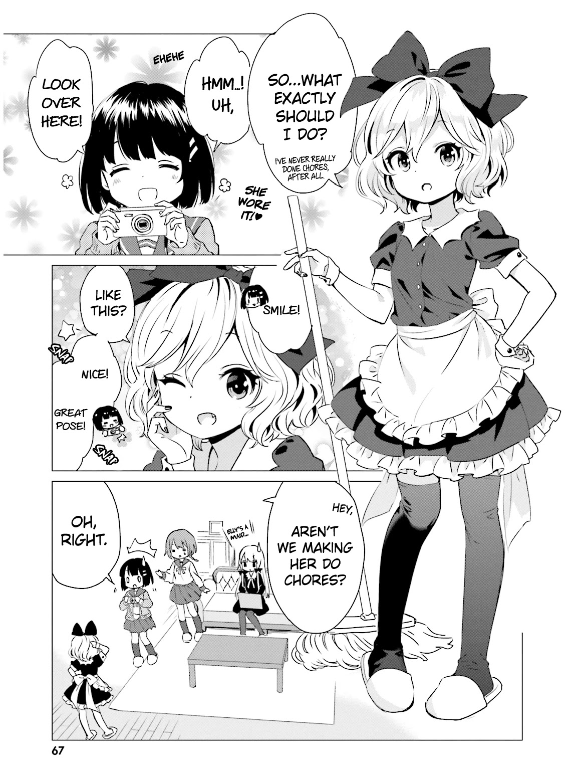 Tonari no Kyuuketsuki-san Chapter 29 page 3 - Chapter 29: Elly Does Chores