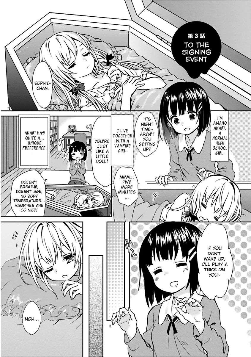 Tonari no Kyuuketsuki-san Chapter 3 page 1 - Chapter 3 : To the Signing Event