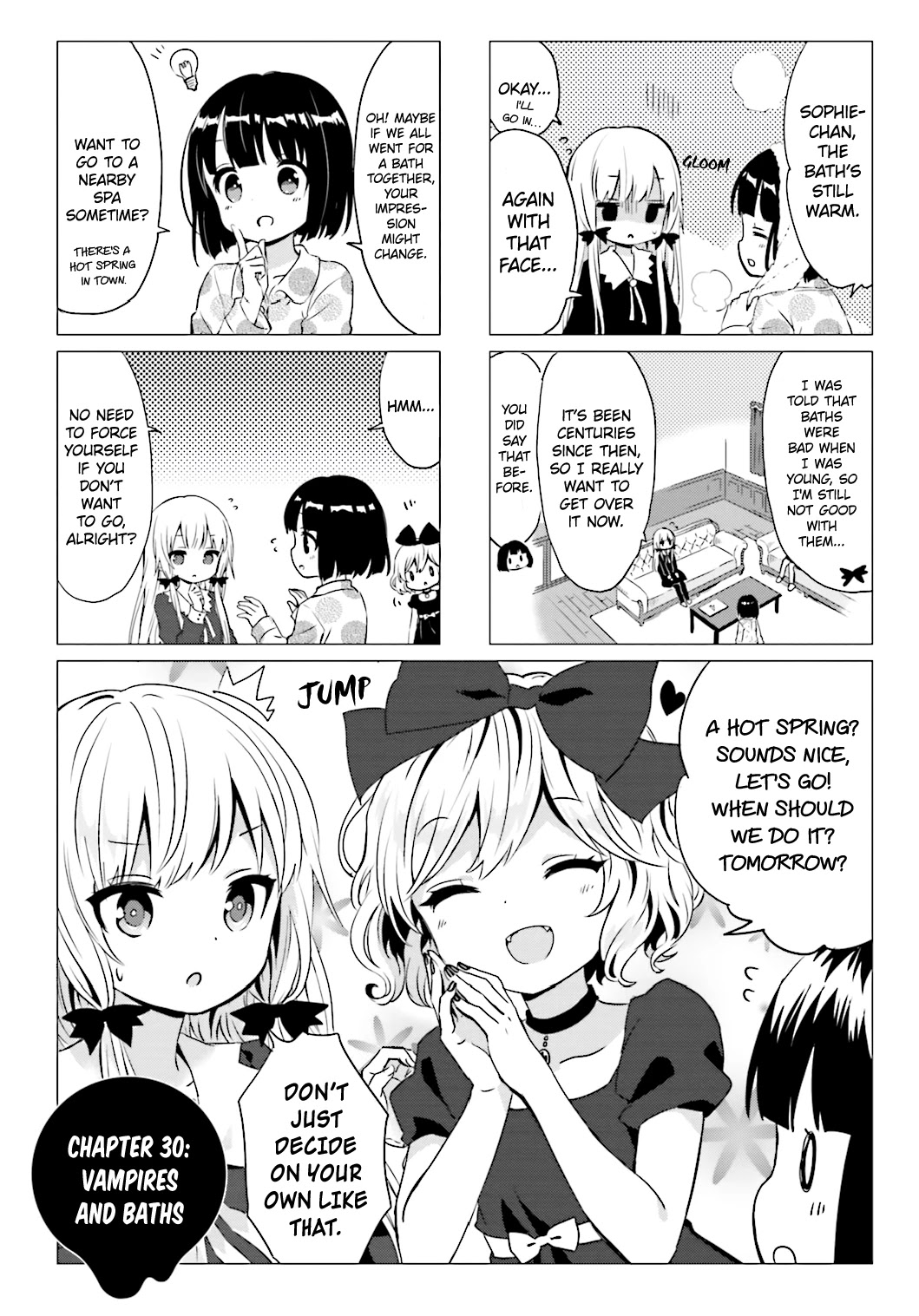 Tonari no Kyuuketsuki-san Chapter 30 page 1 - Chapter 30: Vampires and Bathes
