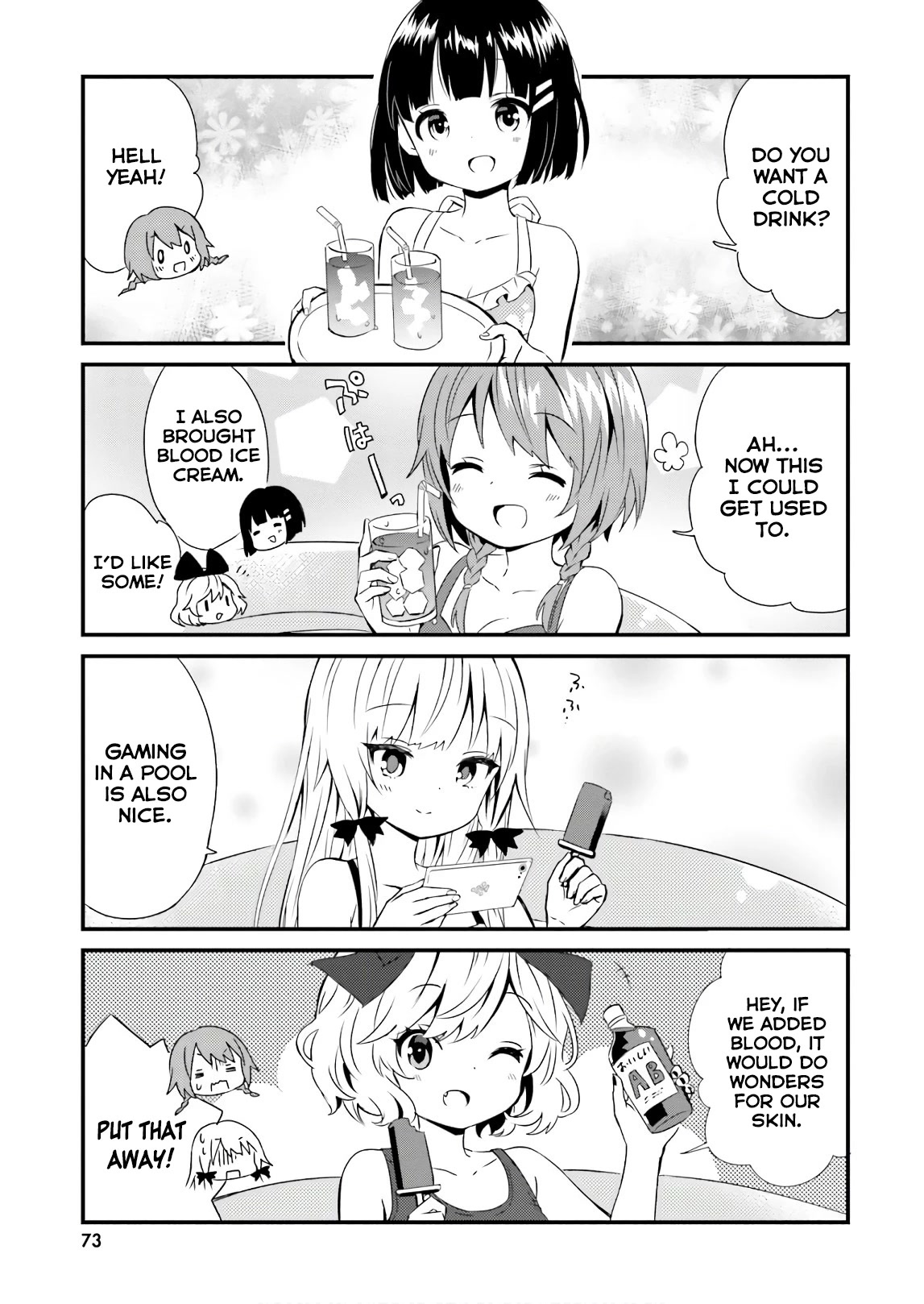 Tonari no Kyuuketsuki-san Chapter 46 page 13 - Chapter 46: How to Survive Intense Heat