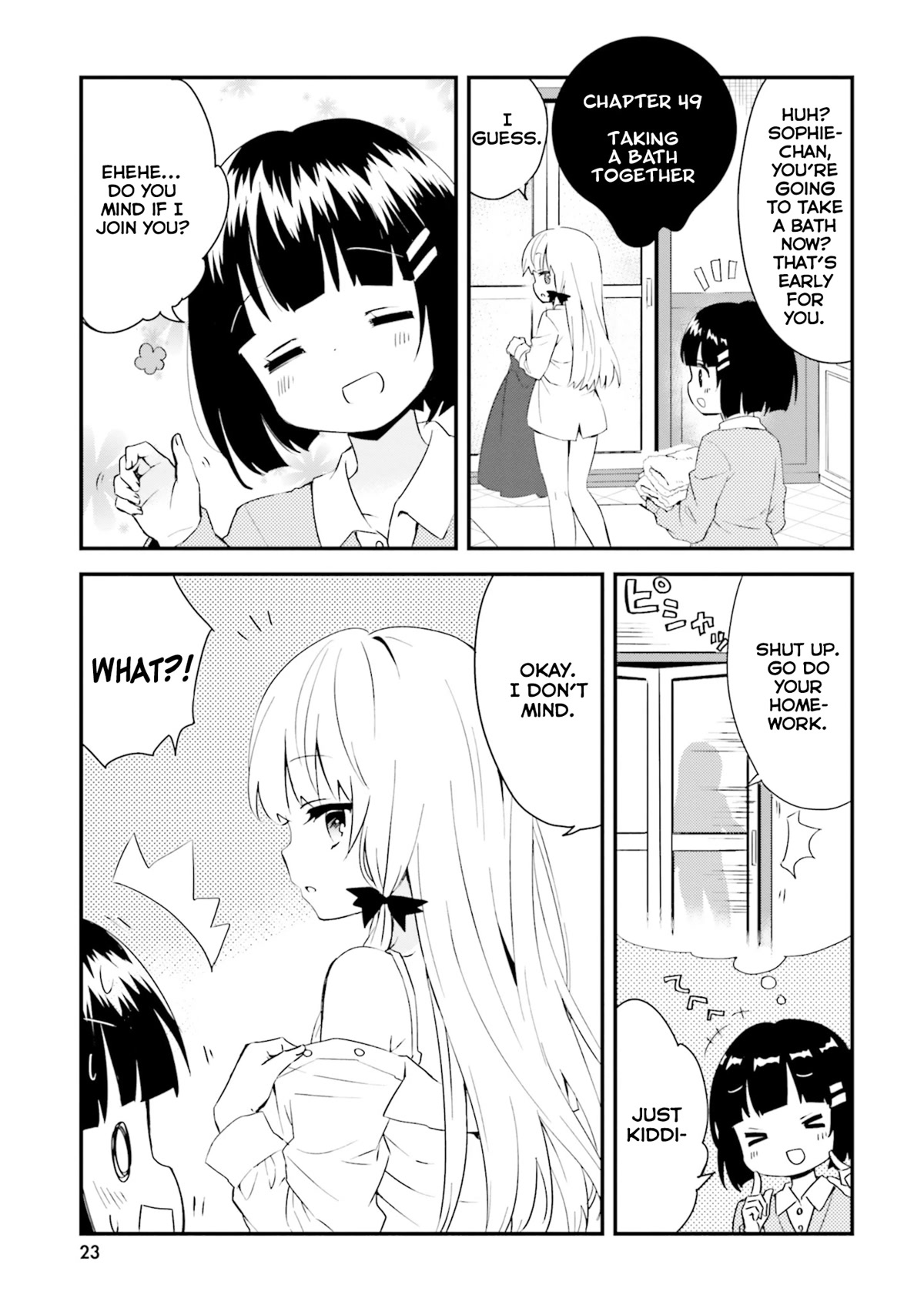 Tonari no Kyuuketsuki-san Chapter 49 page 1 - Chapter 49: Taking a Bath Together