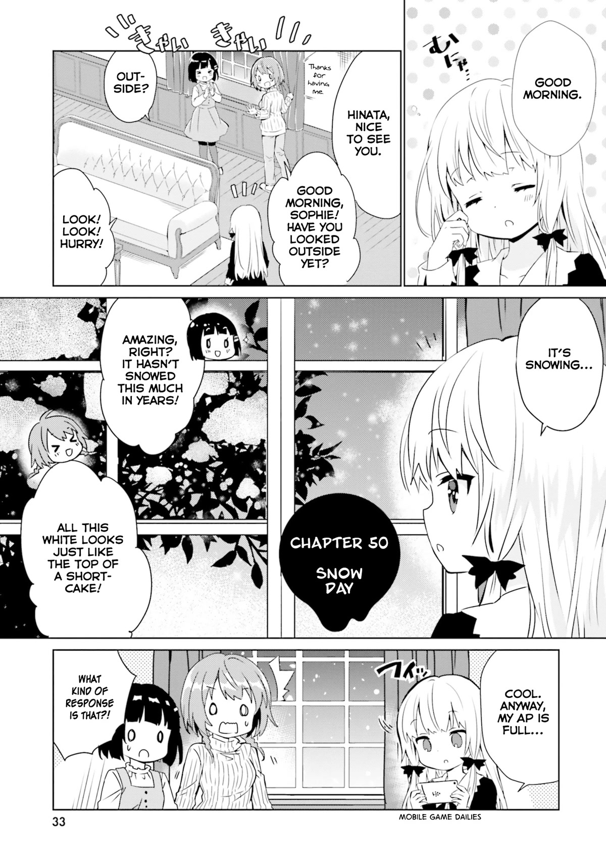 Tonari no Kyuuketsuki-san Chapter 50 page 1 - Chapter 50: Snow Day