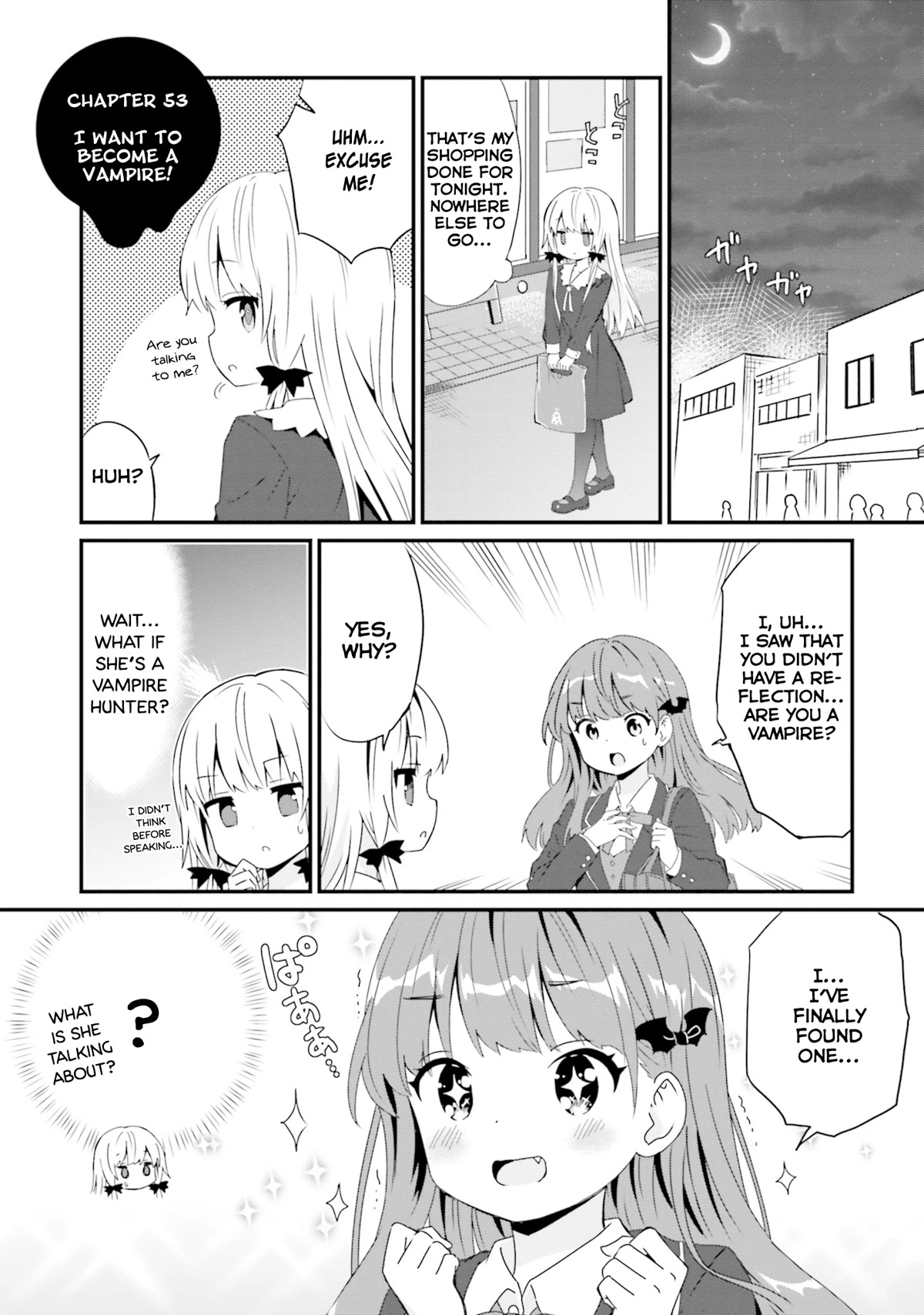 Tonari no Kyuuketsuki-san Chapter 53 page 1 - Chapter 53: I Want to Become a Vampire!