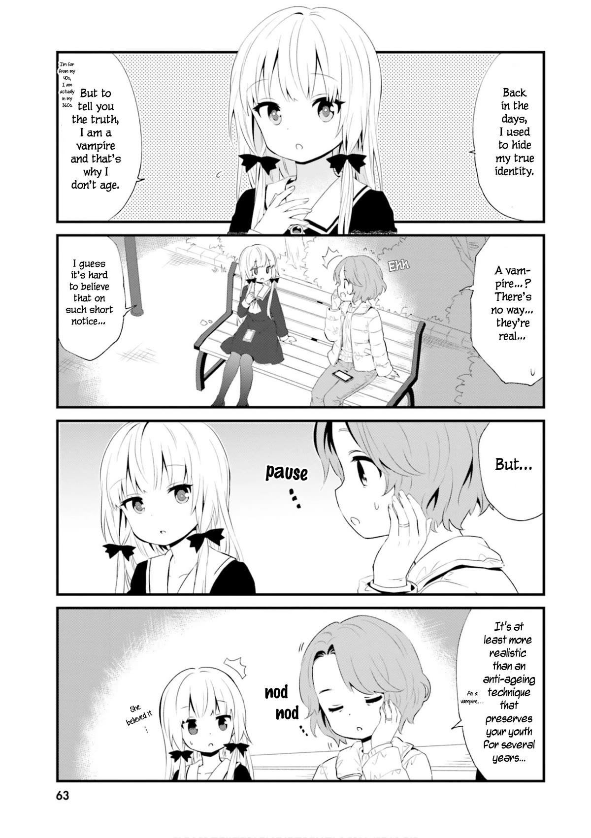 Tonari no Kyuuketsuki-san Chapter 66 page 3 - Chapter 66: A vampire and an old acquaintance