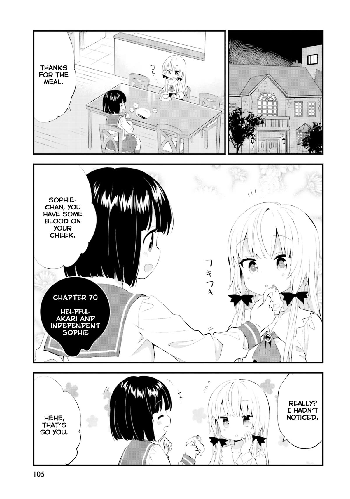 Tonari no Kyuuketsuki-san Chapter 70 page 1 - Chapter 70: Helpful Akari and Independent Sophie