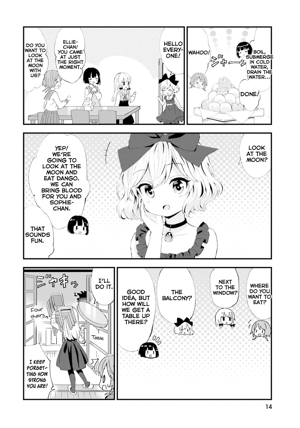 Tonari no Kyuuketsuki-san Chapter 73 page 4 - Chapter 73: Watching the Moon Together