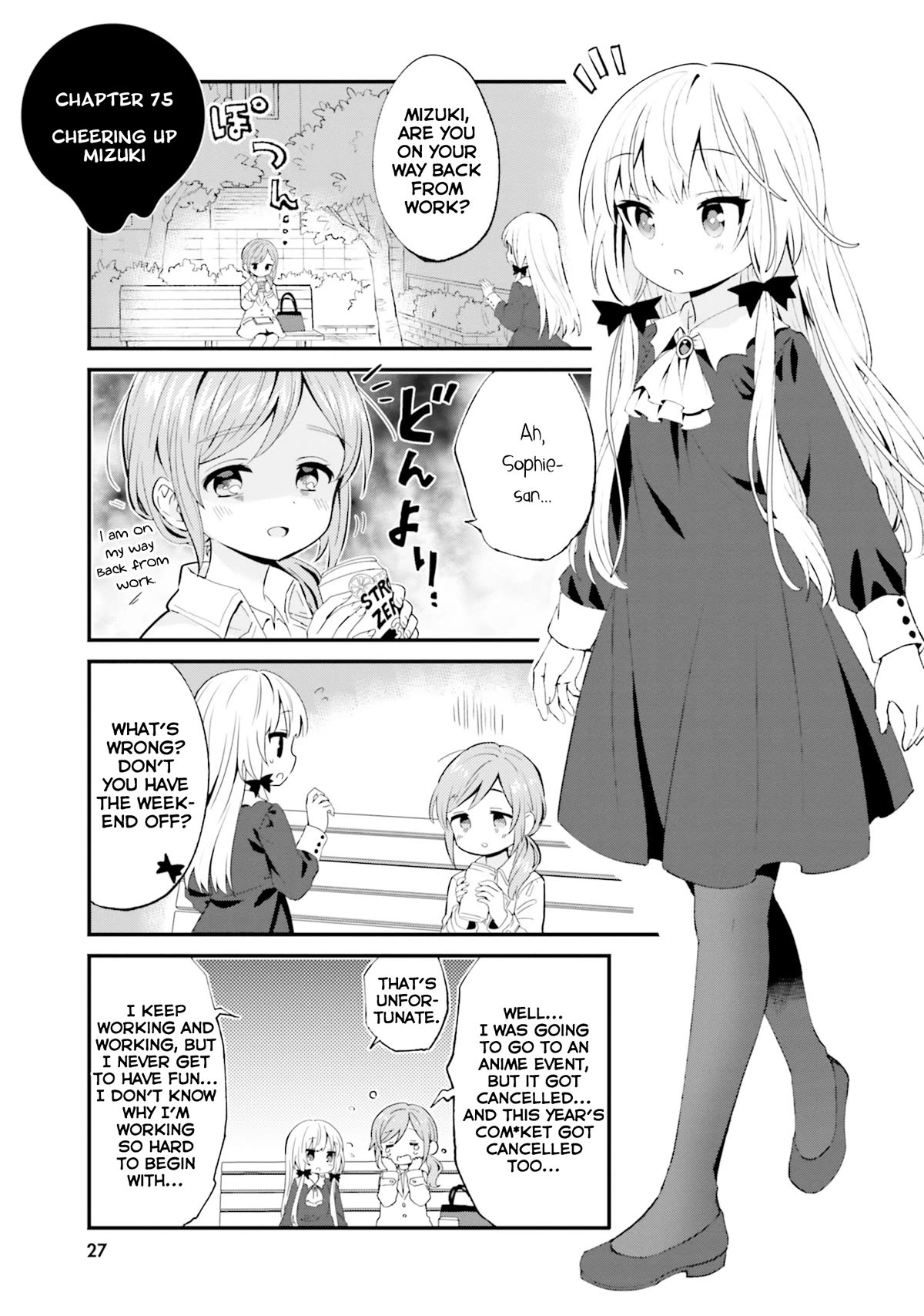 Tonari no Kyuuketsuki-san Chapter 75 page 1 - Chapter 75: Cheering Up Mizuki