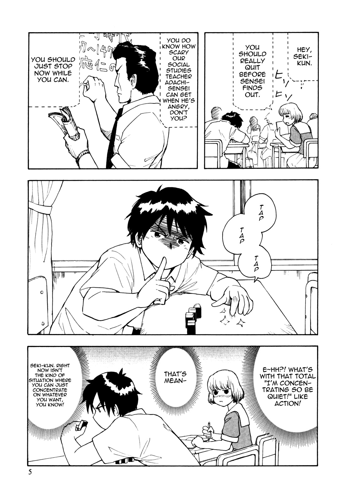 Tonari no Seki-kun Chapter 1.2 page 3 - Chapter 1 v2 : First Period