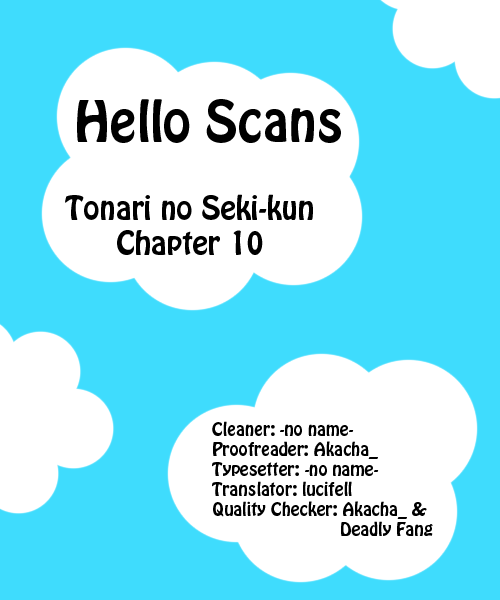 Tonari no Seki-kun Chapter 10.2 page 1 - Chapter 10 v2 : 10th Period