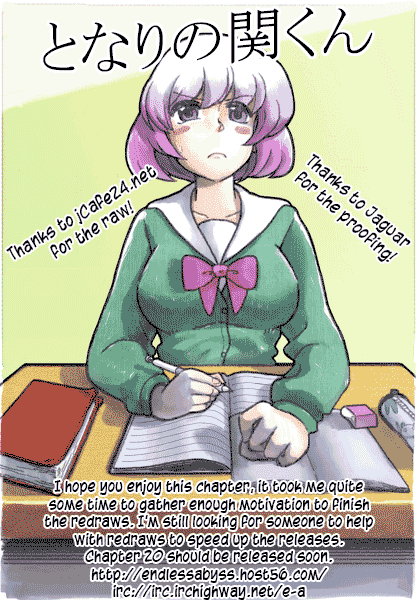 Tonari no Seki-kun Chapter 19.2 page 1 - Chapter 19 v2 : 19th Period