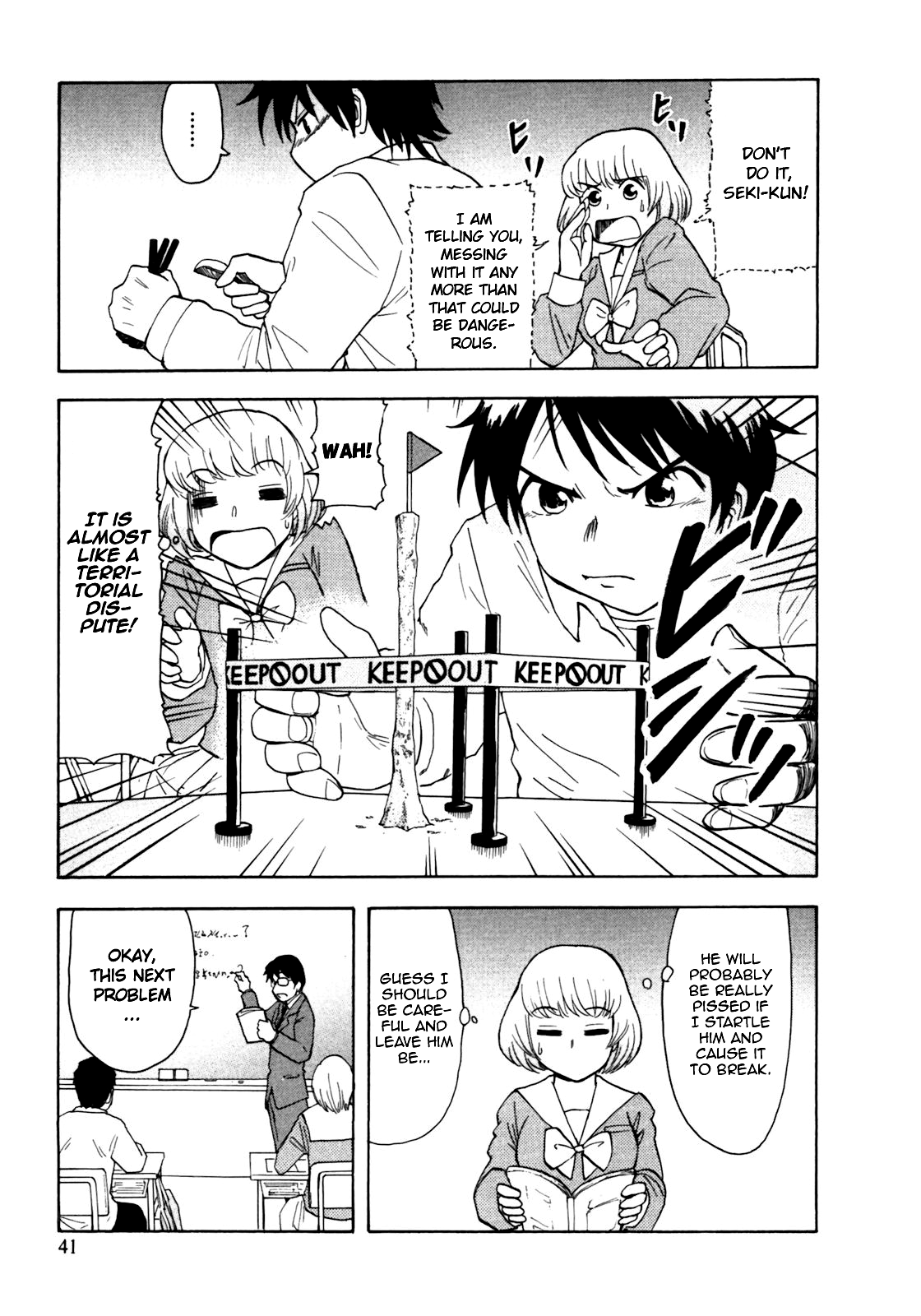 Tonari no Seki-kun Chapter 4.2 page 9 - Chapter 4 v2 : 4th Period