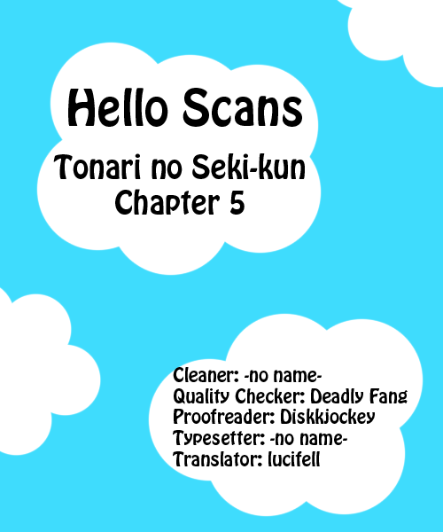 Tonari no Seki-kun Chapter 5 page 1 - Chapter 5 : 5th Period