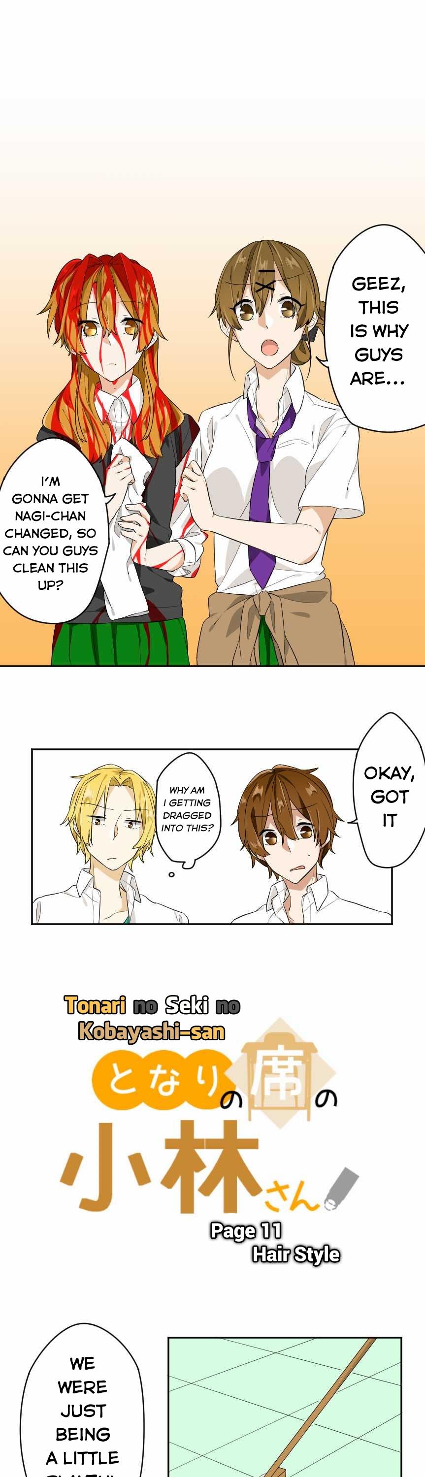 Tonari no Seki no Kobayashi-san Chapter 11 page 2 - Chapter 11 : Page 11. Hairstyle