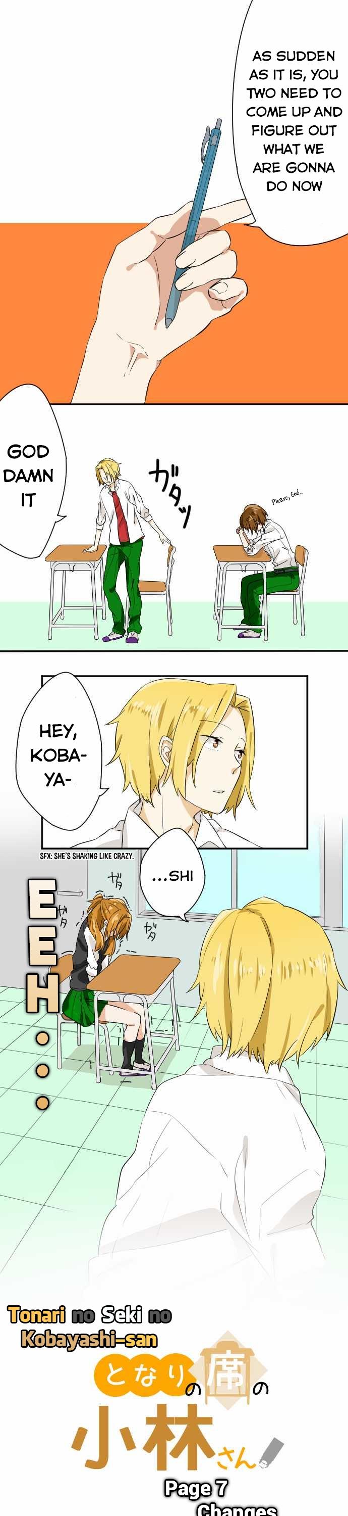 Tonari no Seki no Kobayashi-san Chapter 7 page 2 - Chapter 7 : Page 7. Changes