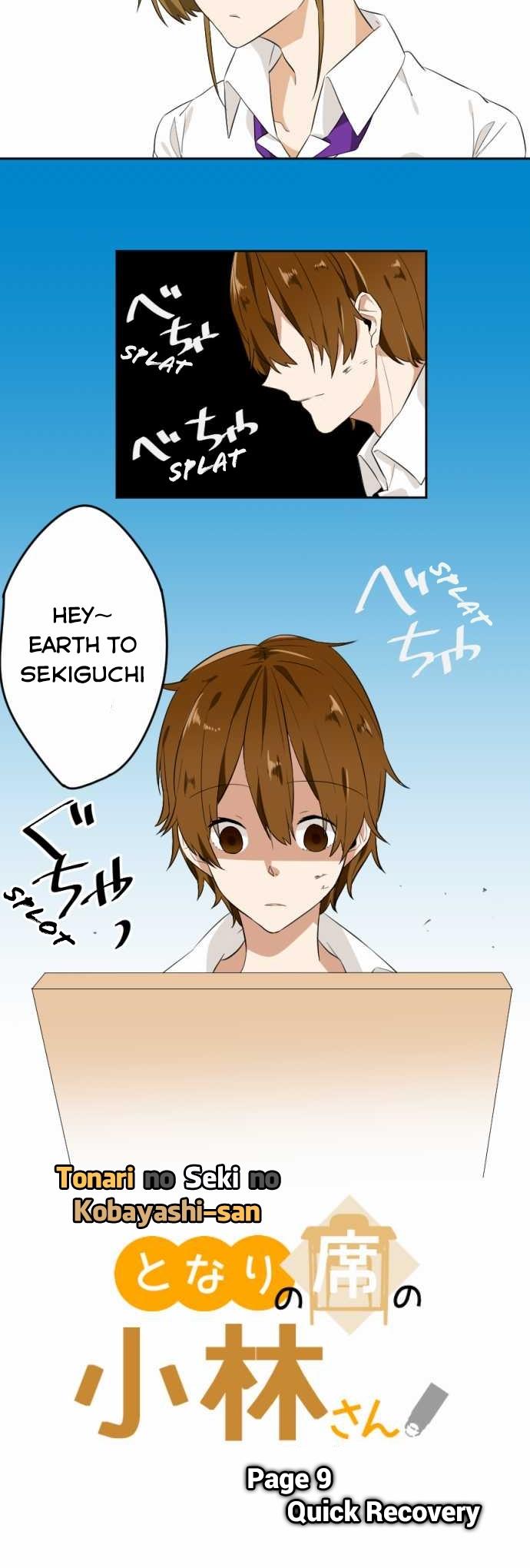 Tonari no Seki no Kobayashi-san Chapter 9.2 page 3 - Chapter 9(v2) : Page 9. Quick Recovery