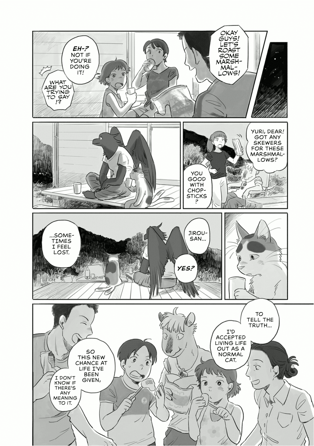 Tonari no Youkai-san Chapter 13 page 6 - Chapter 13: A Nekomata Barbeque