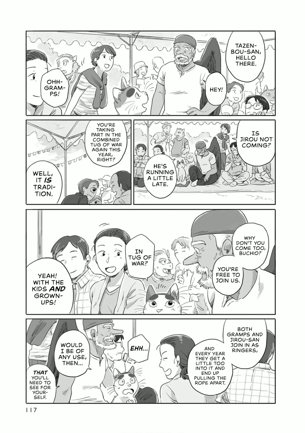 Tonari no Youkai-san Chapter 18 page 3 - Chapter 18: The Fuchigamori Elementary Sports Festival, Morning