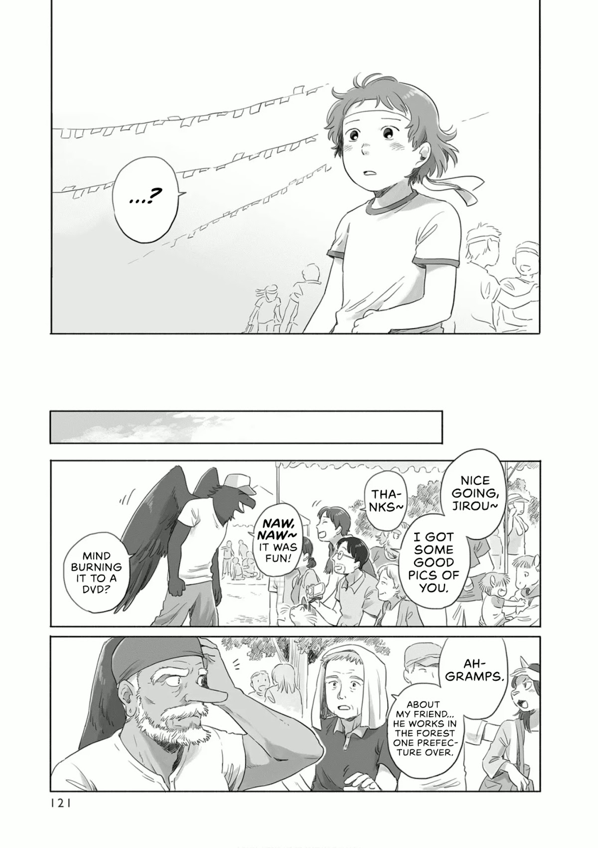Tonari no Youkai-san Chapter 18 page 7 - Chapter 18: The Fuchigamori Elementary Sports Festival, Morning