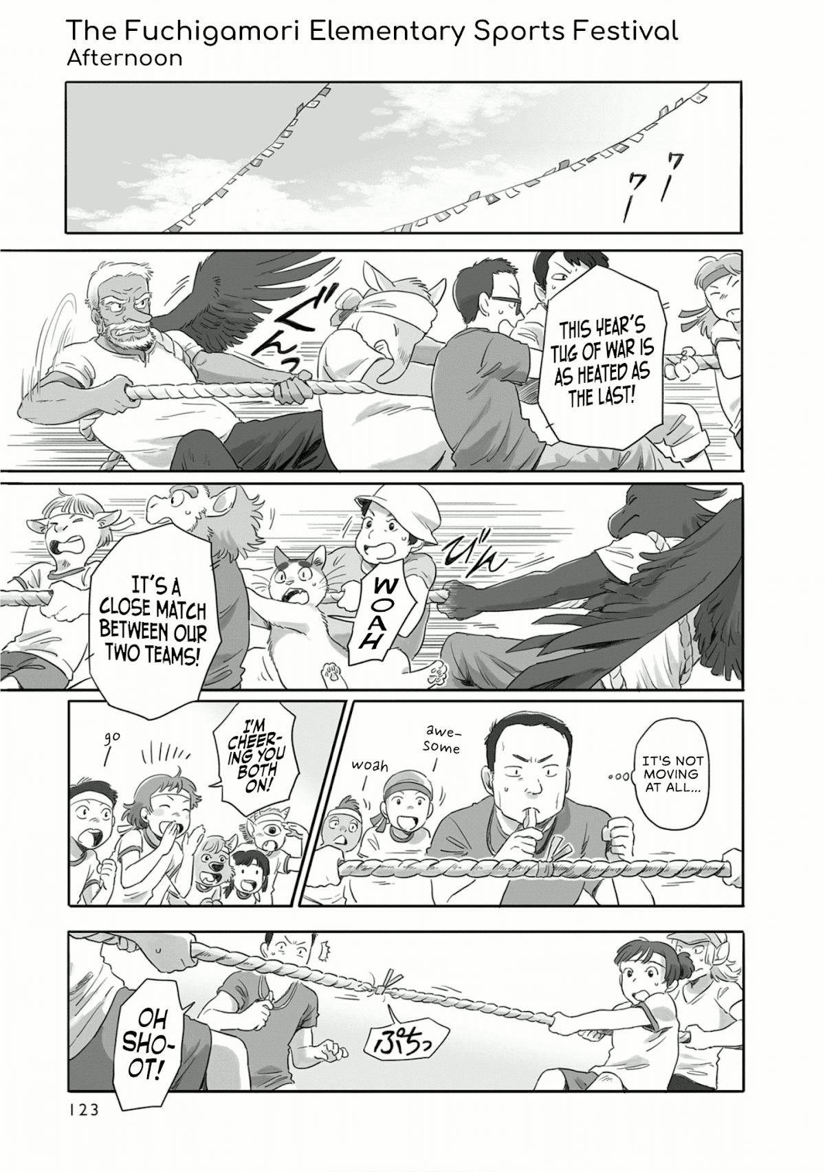 Tonari no Youkai-san Chapter 19 page 1 - Chapter 19: The Fuchigamori Elementary Sports Festival, Afternoon