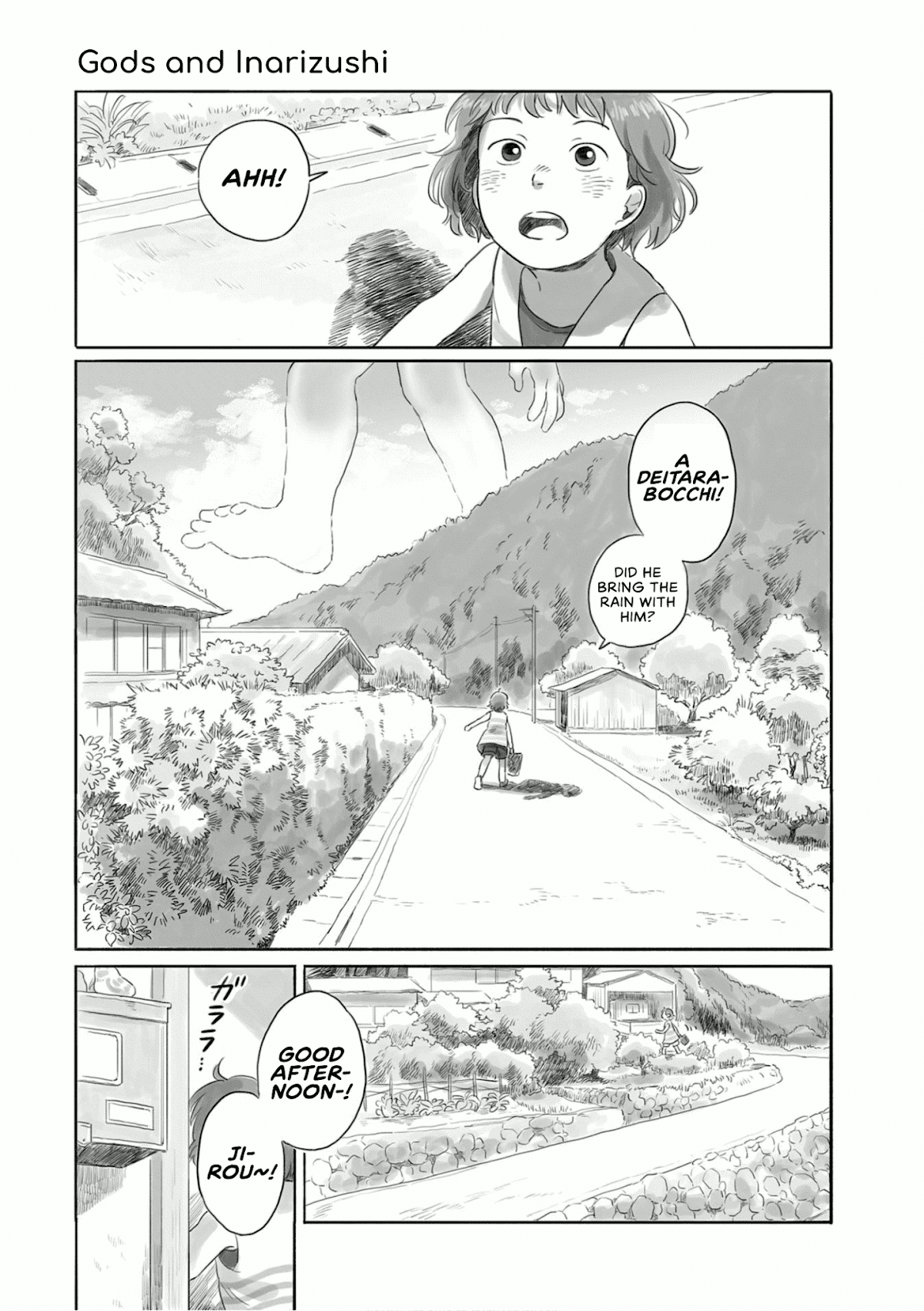 Tonari no Youkai-san Chapter 5 page 1 - Chapter 5: Gods and Inarizushi