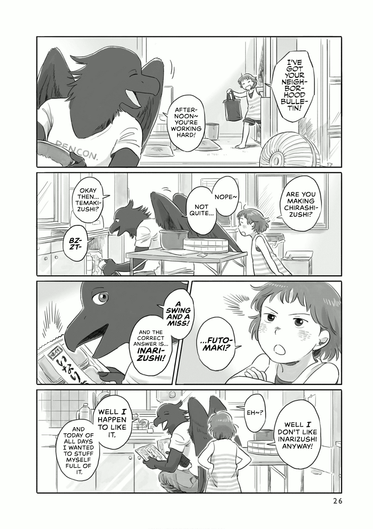 Tonari no Youkai-san Chapter 5 page 2 - Chapter 5: Gods and Inarizushi