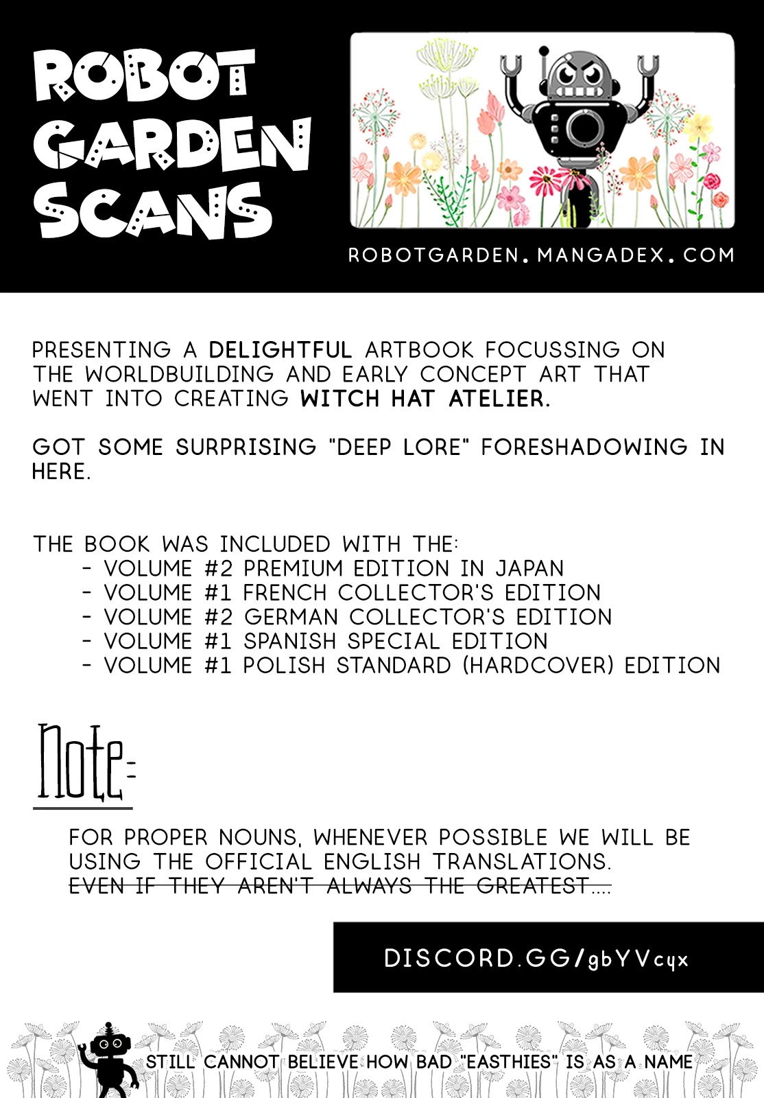 Tongari Booshi no Atorie Chapter 40.6 page 2 - Chapter 40.6: Special Edition Concept Art Artbook