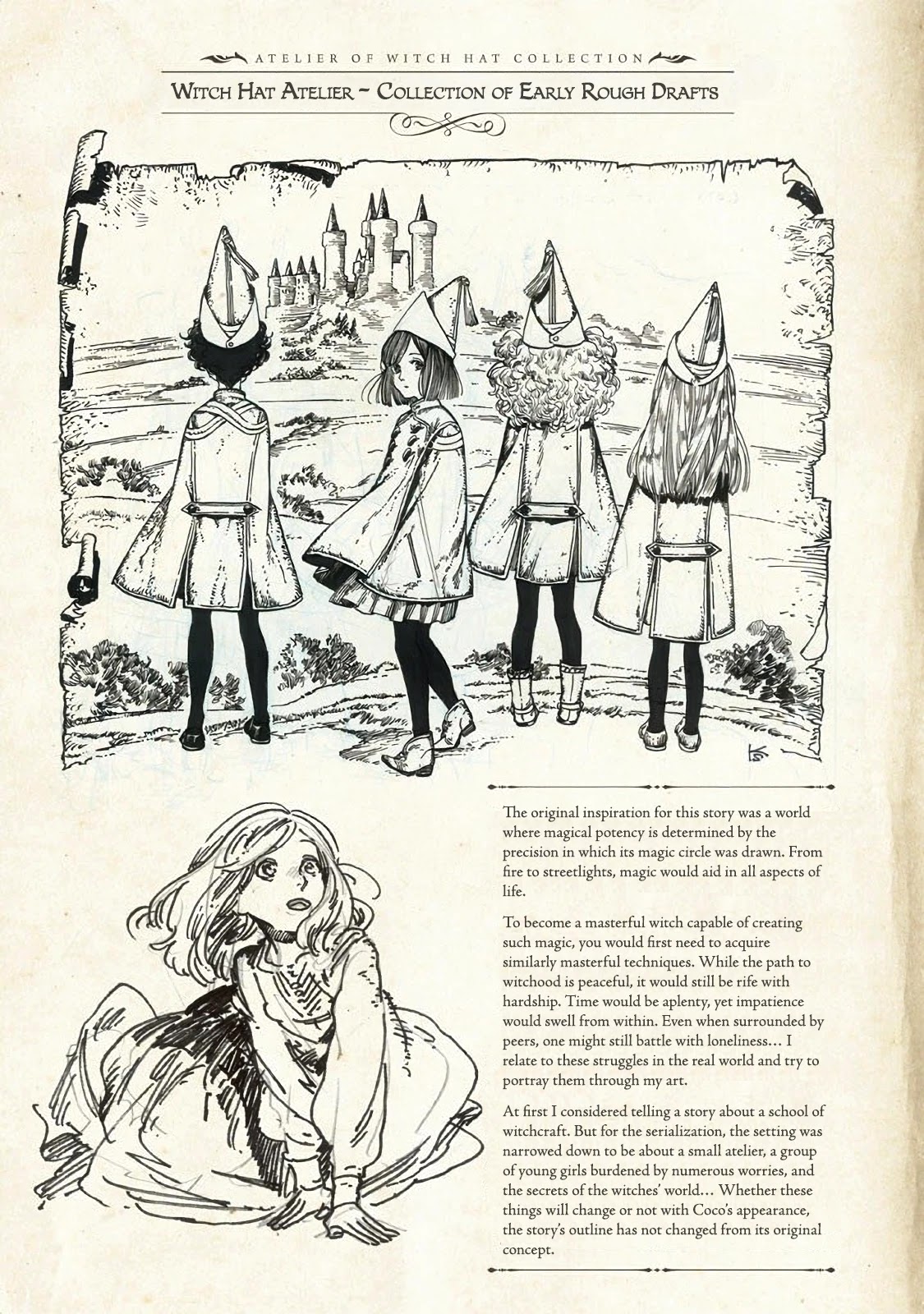 Tongari Booshi no Atorie Chapter 40.6 page 21 - Chapter 40.6: Special Edition Concept Art Artbook