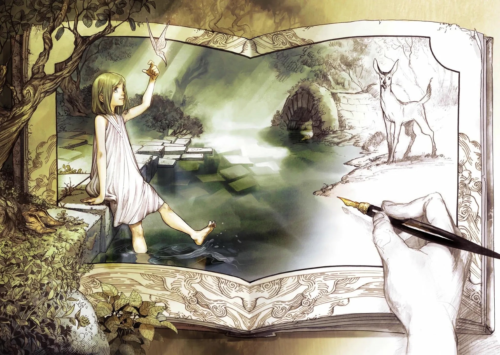 Tongari Booshi no Atorie Chapter 40.6 page 7 - Chapter 40.6: Special Edition Concept Art Artbook