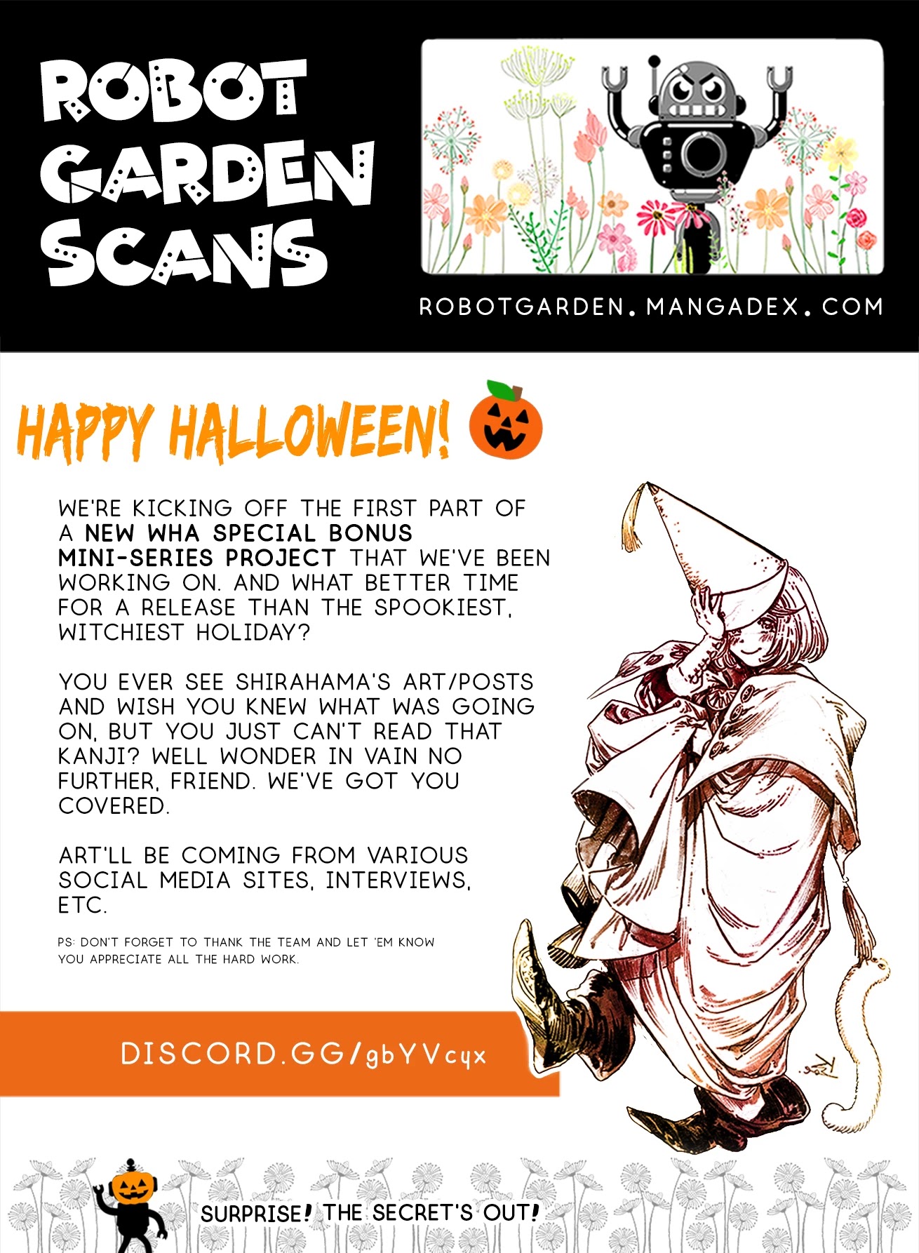 Tongari Booshi no Atorie Chapter 41.9 page 1 - Chapter 41.9: Special Bonus Mini Art Batch -- Halloween