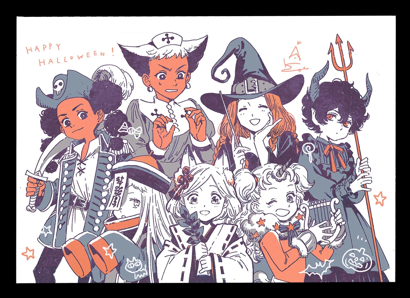 Tongari Booshi no Atorie Chapter 41.9 page 11 - Chapter 41.9: Special Bonus Mini Art Batch -- Halloween