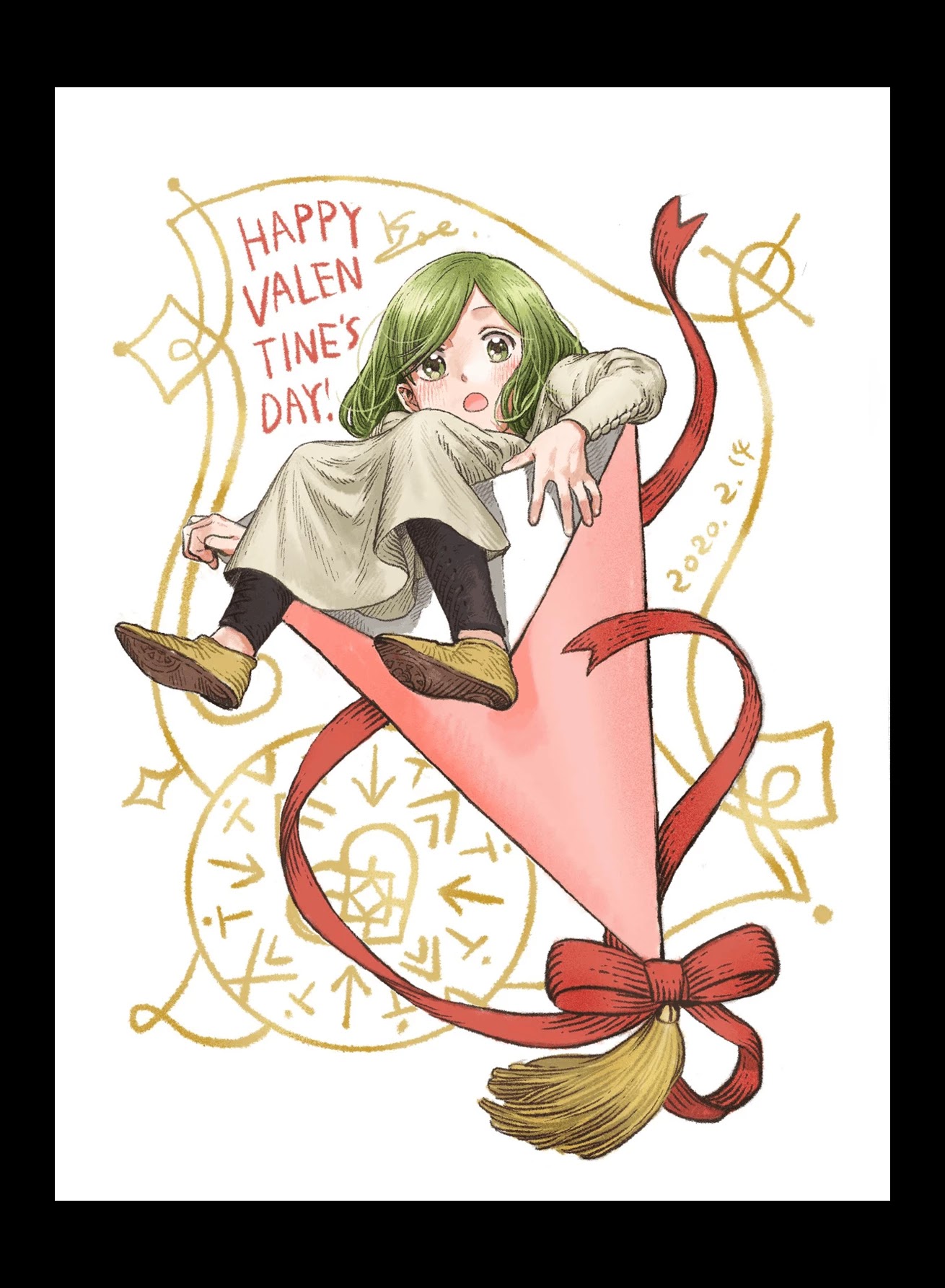 Tongari Booshi no Atorie Chapter 43.9 page 21 - Chapter 43.9: Special Bonus Mini Art Batch -- Valentine's
