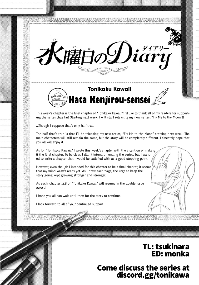 Tonikaku Cawaii Chapter 147 page 37 - Chapter 147: Part 1 Final Chapter: Love Song