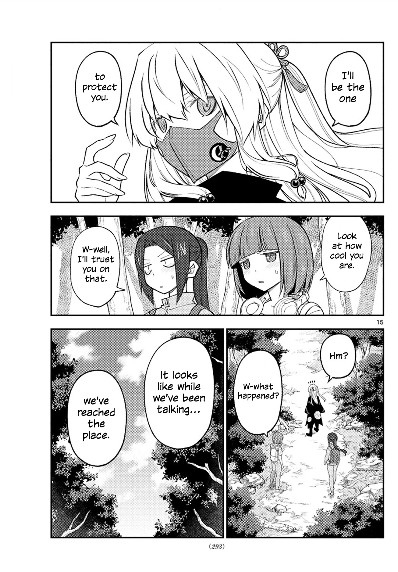 Tonikaku Cawaii Chapter 177 page 15 - Chapter 177: If you keep watching videos of people in distress while hiking, even the mountain will feel dejected