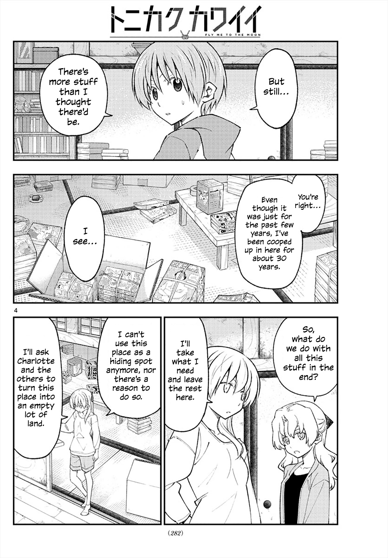 Tonikaku Cawaii Chapter 177 page 4 - Chapter 177: If you keep watching videos of people in distress while hiking, even the mountain will feel dejected