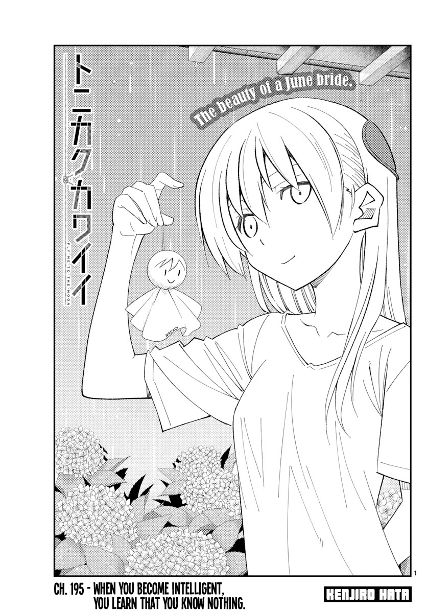 Tonikaku Cawaii Chapter 195 page 1 - Chapter 195: When you become intelligent, you learn that you know nothing.